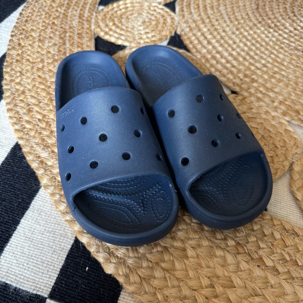 CROCS Navy Blue Slides